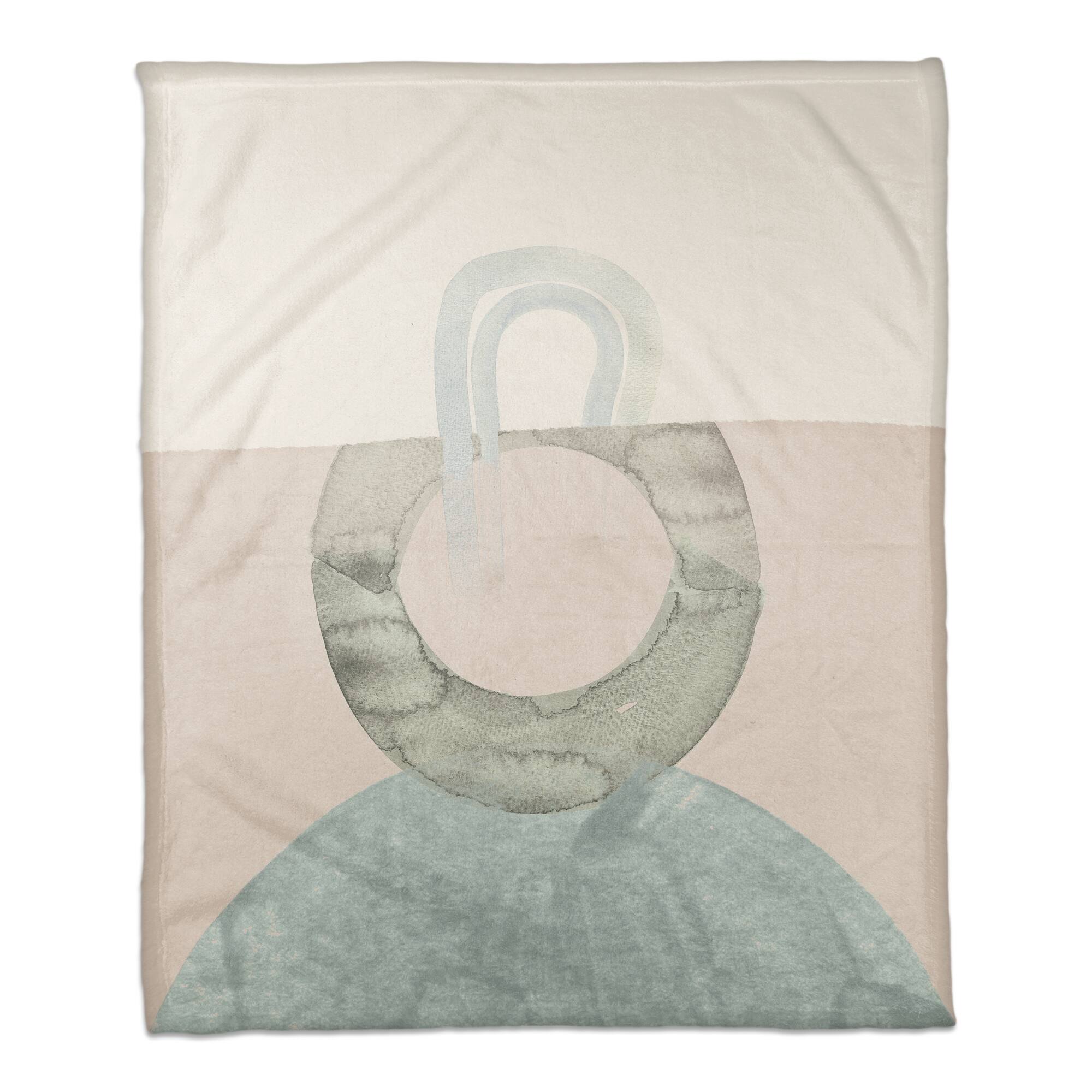 Chic Urban Abstract IV 50" x 60" Coral Fleece Blanket